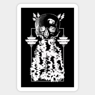 Skull 'Waterfall' Design Sticker